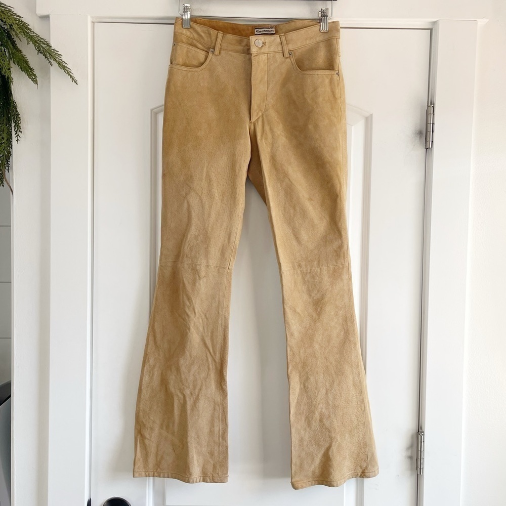 Vintage 90’s Evolution Not Revolution Leather Suede Pant (Read Description!!)